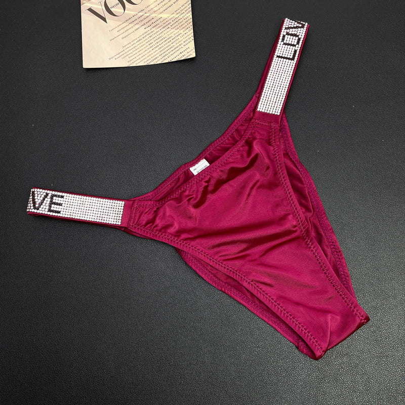 Stringi damskie z ozdobną gumką na co dzień i specjalne okazje Faygah