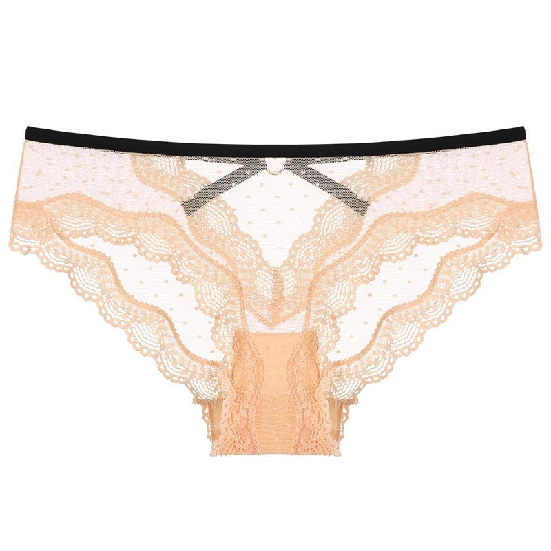 Figi koronkowe z wycięciem eleganckie i przewiewne Lubnah
