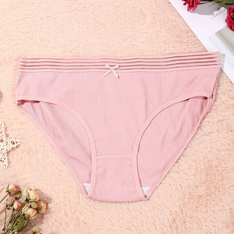 Figi damskie z elastycznym pasem na co dzień Esma