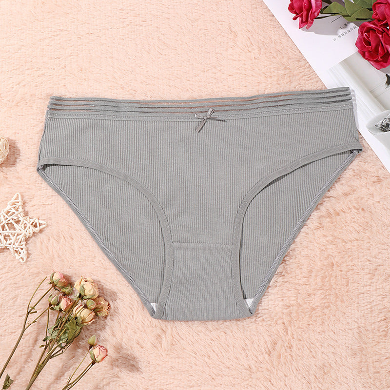 Figi damskie z elastycznym pasem na co dzień Esma