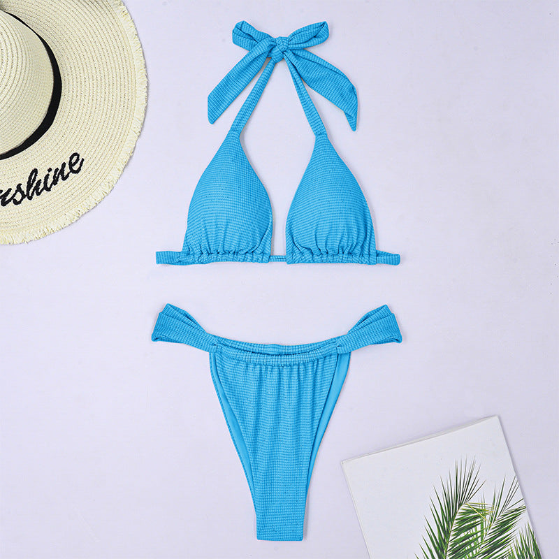 Bikini wiązane z regulowanymi ramiączkami na plażę i basen Deena