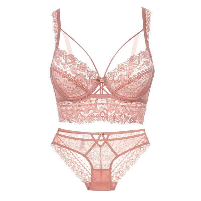 Koronkowy komplet bielizny z figami na specjalne okazje Caitlin