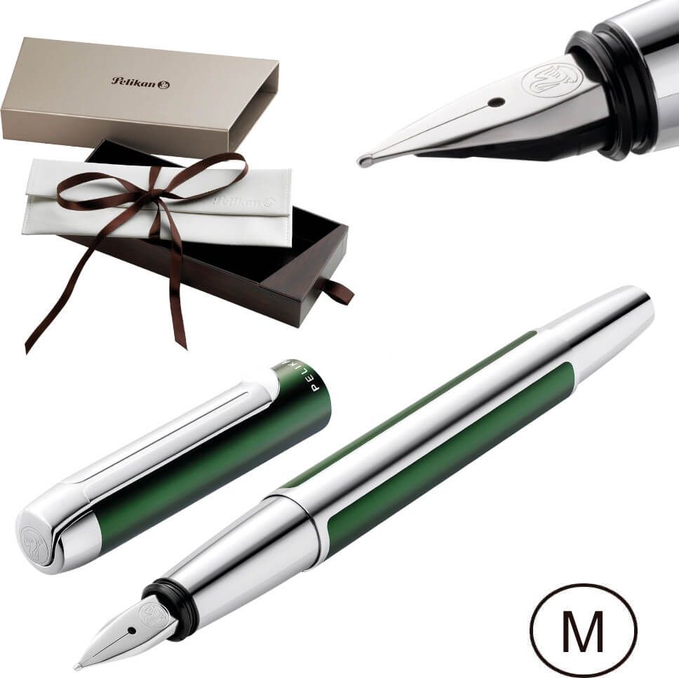 Pelikan Pelikan Füllhalter PURA P40 M Waldgrün Faltschachtel