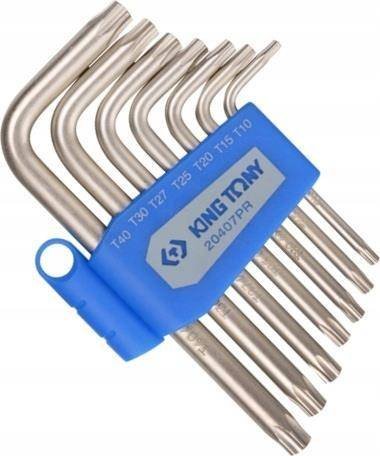King Tony Zestaw kluczy fajkowych imbusy TORX King Tony 20407PR
