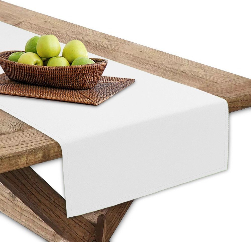 Vipro Group Vipro Group Nowoczesny Bieżnik Na Stół 40X120 Obrus Gładki Matowy U404-01 Biały Vipro Group (T27194)