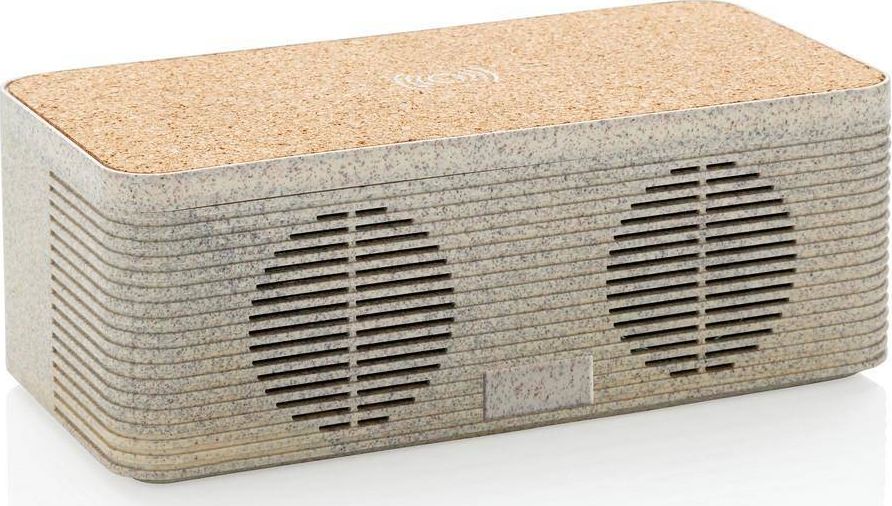 Głośnik Upominkarnia 5W z ładowarka bezprzewodową brązowy