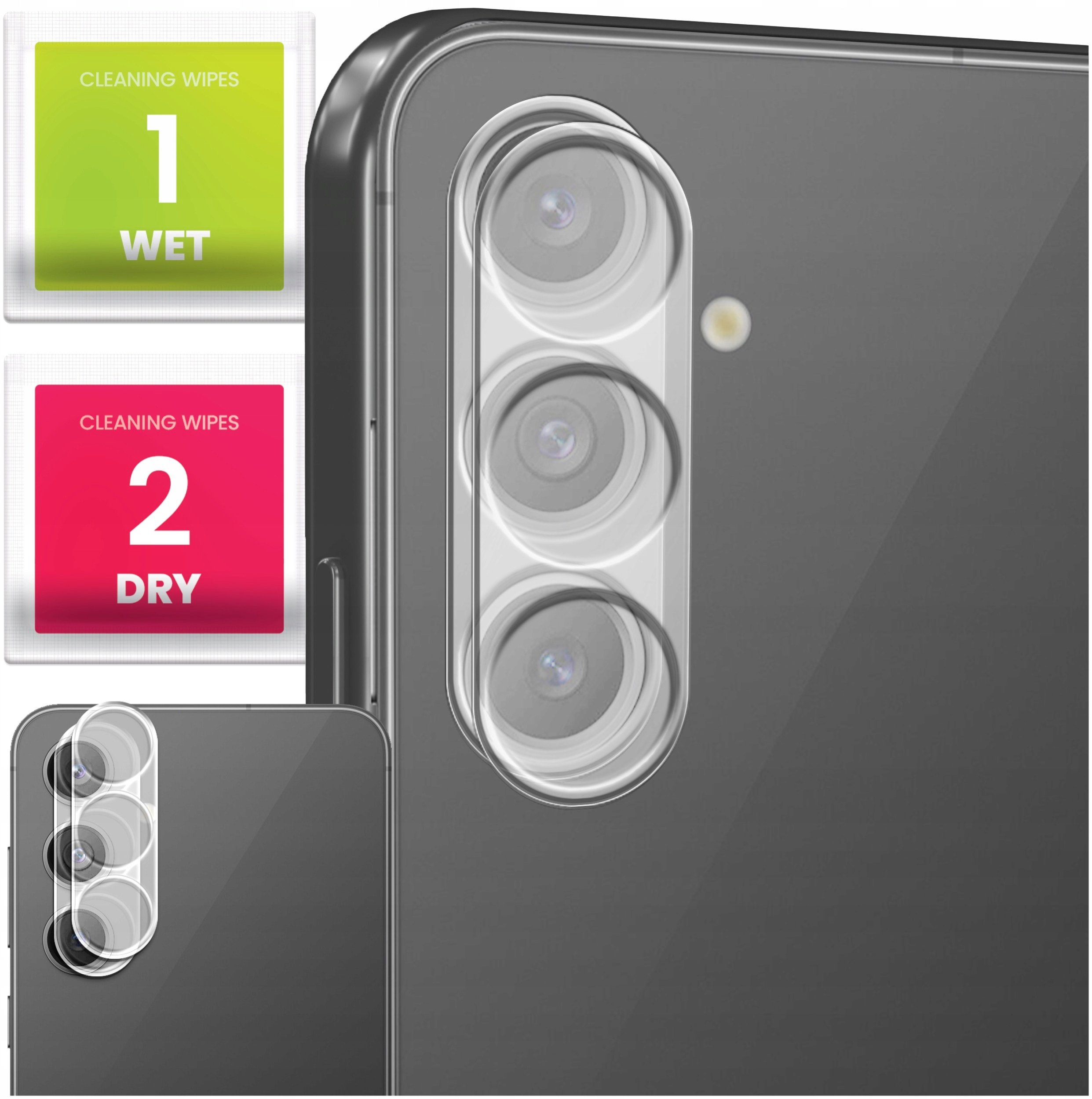 2-PAK Szkło Na Aparat Do Samsung Galaxy S24 FE (Hartowane, Na Obiektyw, 9H)