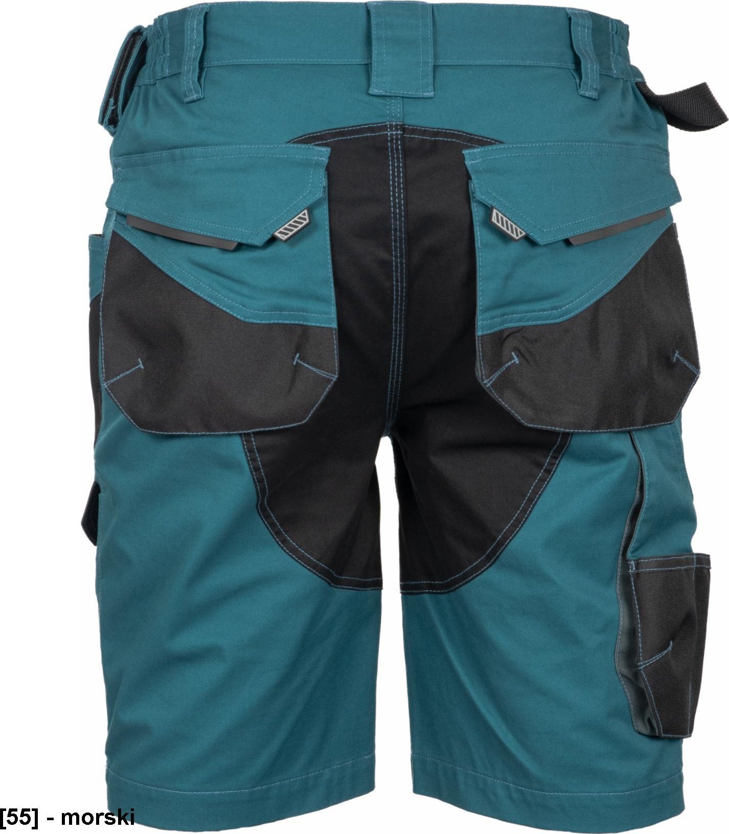 CERVA DAYBORO szorty - męskie spodnie robocze, odblaskowe elementy, 100 % TRIFIBETEX - morski 50