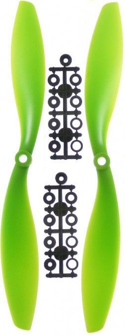 GPX Extreme Komplet 2 śmigieł GPX Extreme (CW + CCW) 10x4.5 - zielone (GPX/001-02205D)