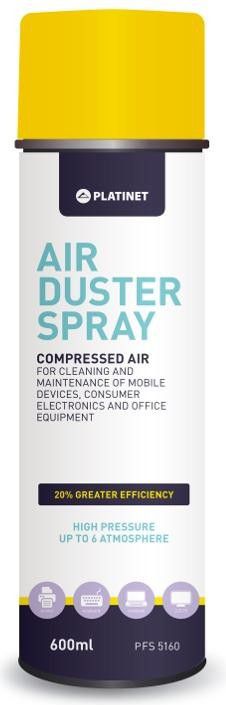 Platinet Sprężone powietrze do usuwania kurzu 600 ml (42612)
