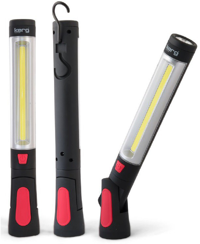 Kerg Obrotowa akumulatorowa LED COB 3W+ Power LED 3W KERG