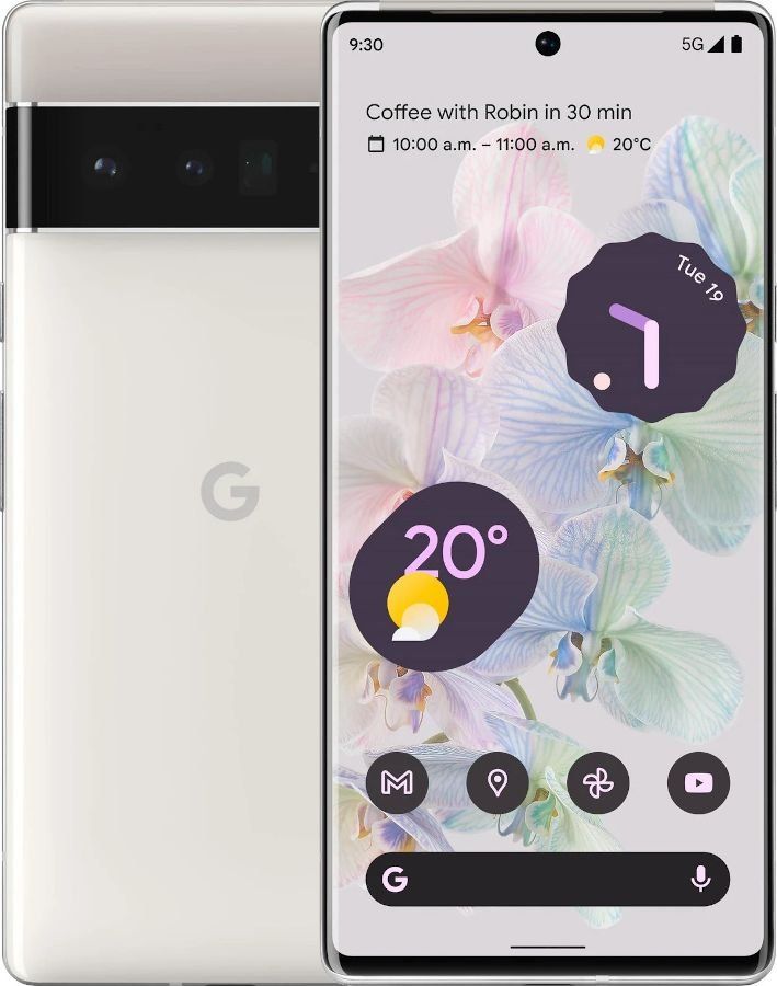 Smartfon Pixel 6 Pro 5G 12/128GB Dual SIM Biały + Folia Hydrożelowa Rock Space Matowa