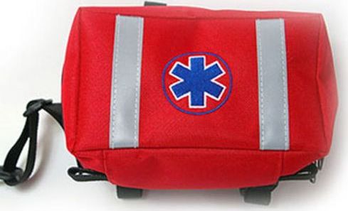 Cordura Apteczka osobista Aom odblaskowa czerwona