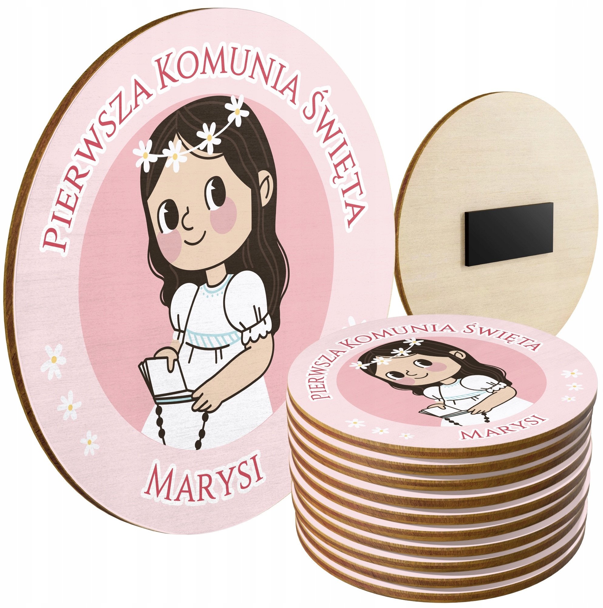 Magnes Podziękowania Komunia Dla Gości Pamiątka Komunii Świętej Zestaw x10