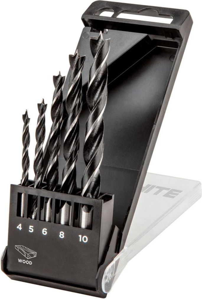 Wiertło Topex do drewna kręte walcowe 4 5 6 10 8mm zestaw (57H269)