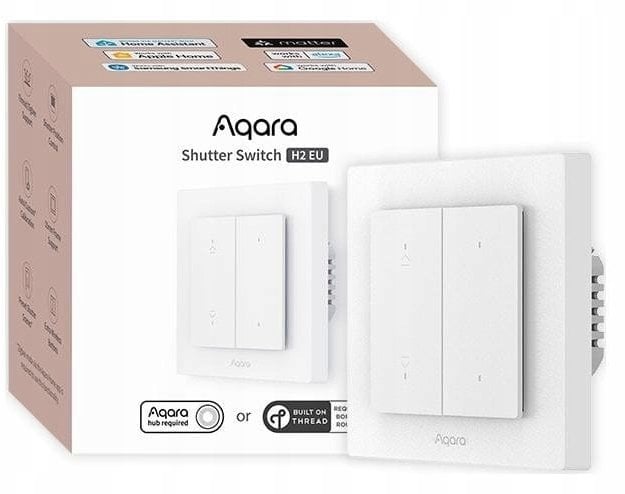 Aqara Shutter Switch H2 EU Shutter Switch Thread, Bluetooth, Zigbee, offline