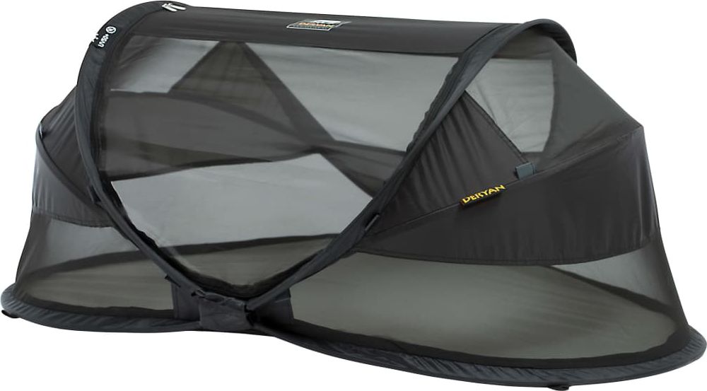 DERYAN Łóżeczko turystyczne Baby Luxe z moskitierą, czarne