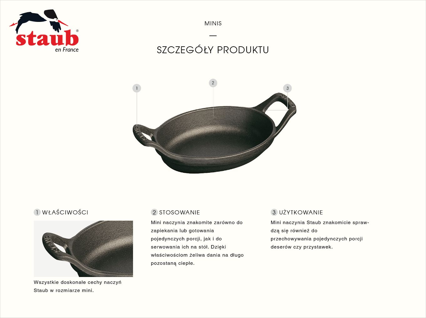 STAUB Garnek Staub Minis żeliwny 250 ml