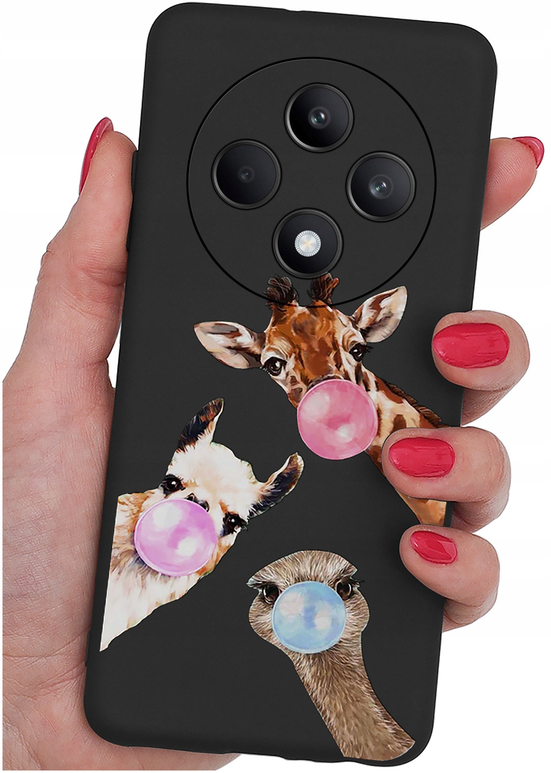 Etui do Oppo Reno 12 F 5G | 12 FS 5G WZORY |SILIKONOWE MATT CASE + SZKŁO 9H