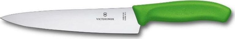 Victorinox Nóż kuchenny Victorinox, Swiss CLassic, szerokie ostrze, 19cm, zielony, blister (6.8006.19L4B)