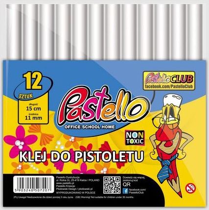 Wkłady klejowe Pastello Klej do pistoletu śr.8 mm 20 cm A12 Pastello