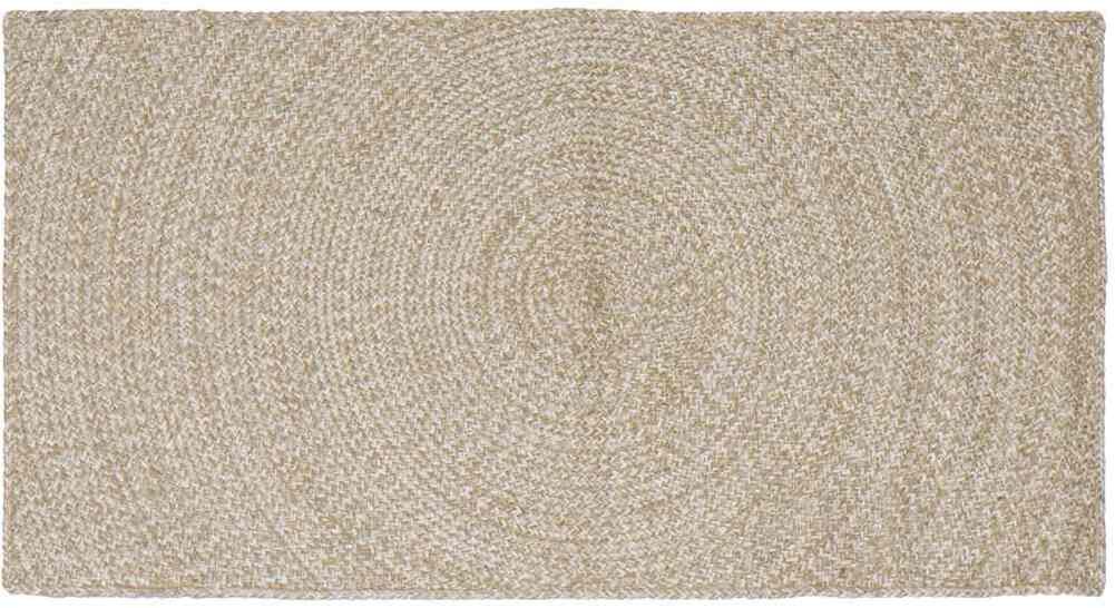 vidaXL Dywan Naturalny i białe 60 x 110 cm Juta