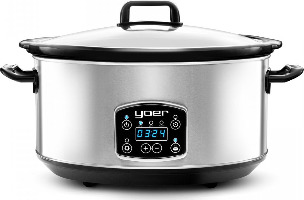 Yoer WOLNOWAR Elektryczny GARNEK CERAMICZNY 6,5L Programator czasowy AUTOMATYCZNY Slow Cooker - YOER Clever-Cook SC6502S