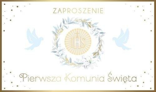 Zaproszenie Komunia (10szt)
