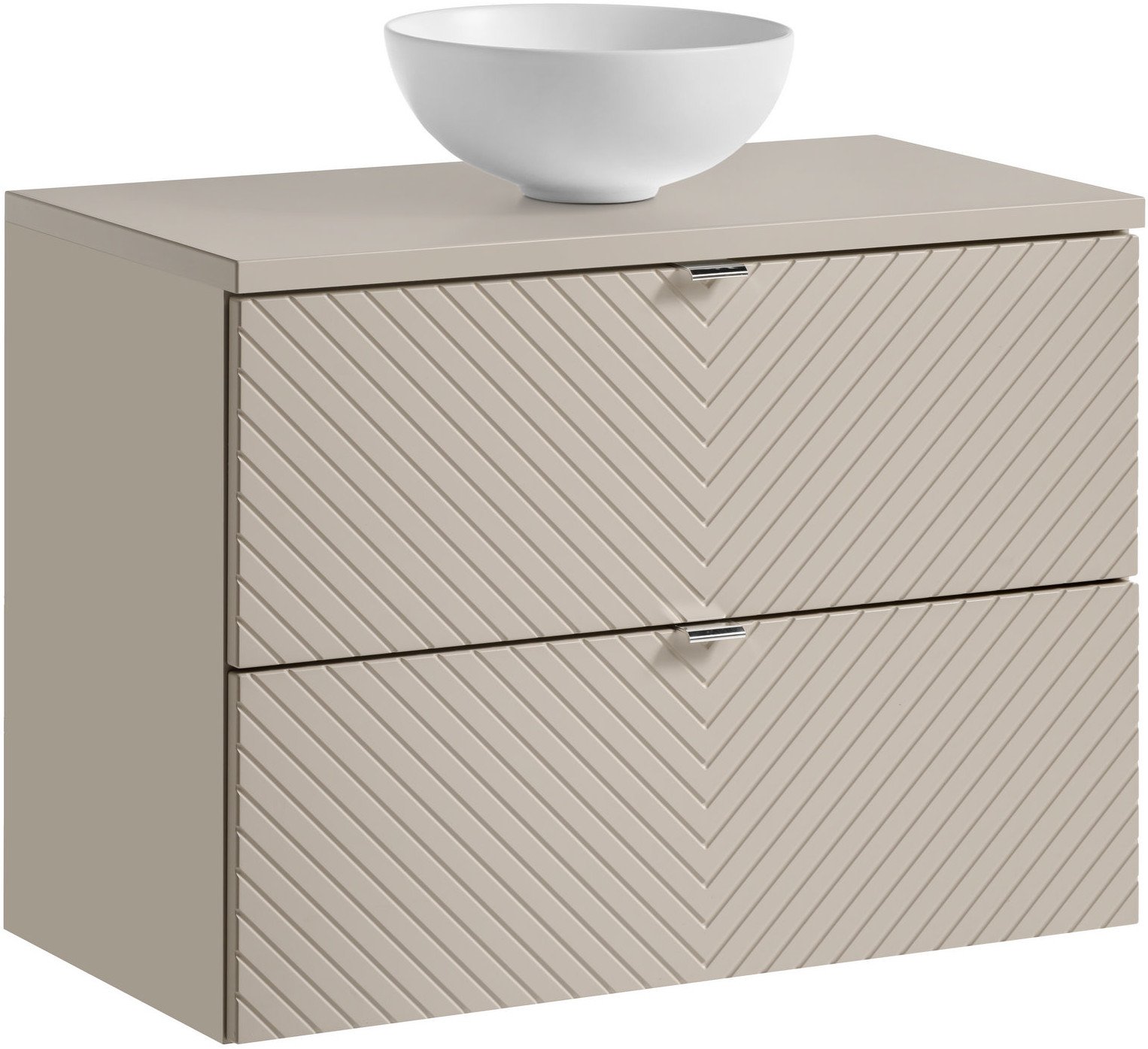 Zestaw meblowy 80cm z blatem i umywalką nablatową Domi