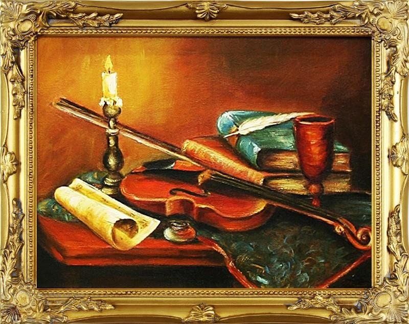 GO-BI Obraz Martwa natura tradycyjna ręcznie malowany 37x47cm uniwersalny