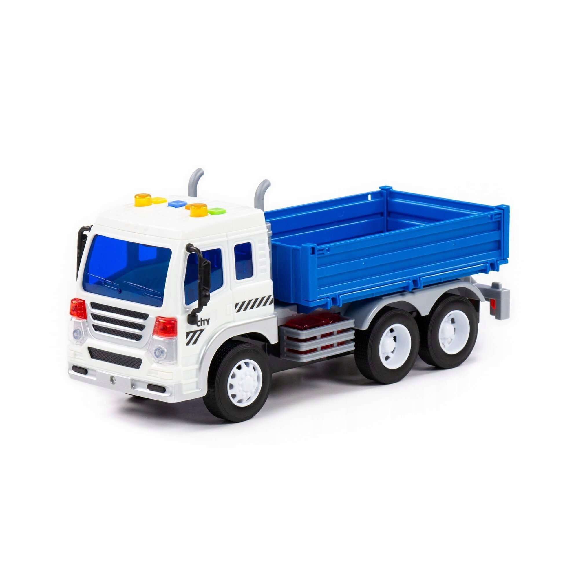 Polesie 91666 Samochód ciężarowy CITY światło, dźwięk, otwierana burta