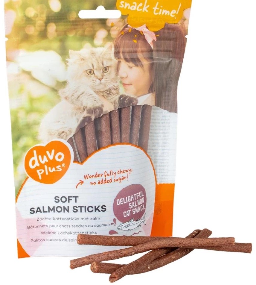 Duvo+ Soft Sticks Przysmak Dla Kota Paluszki Łosoś 50g