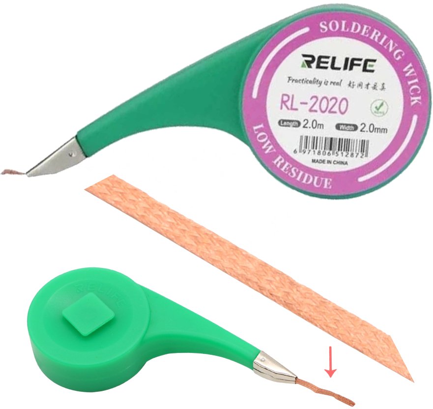 PLECIONKA TAŚMA ROZLUTOWUJĄCA DO CYNY RELIFE 2mm RL-2020