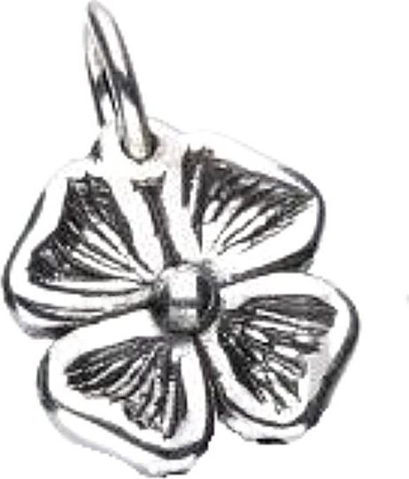 Lovrin Srebrna przywieszka 925 gładka koniczynka