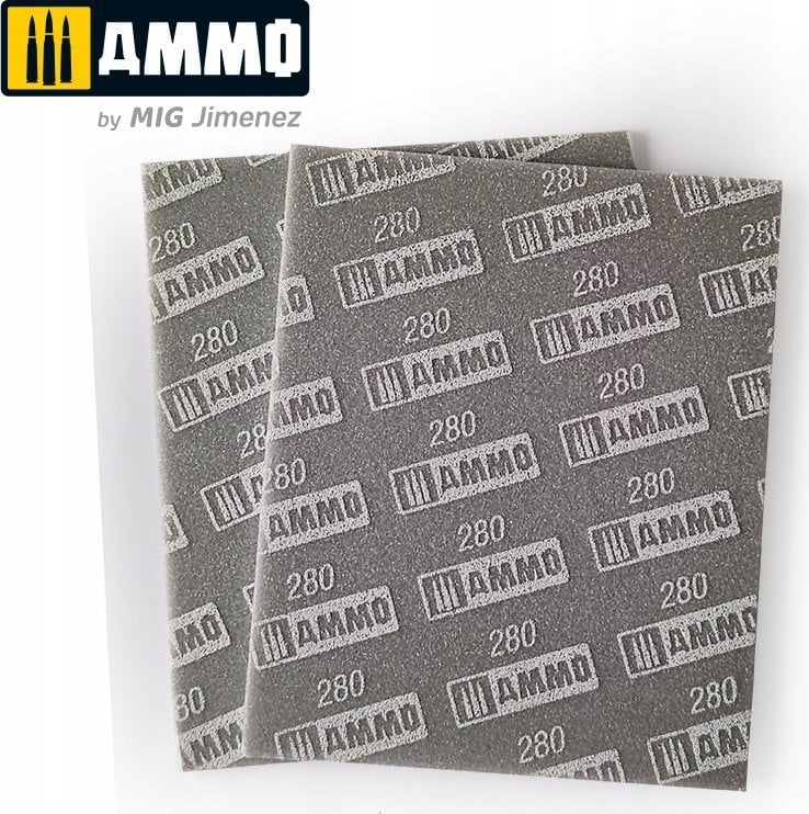 Vallejo Ammo: Sanding Sponge Sheet - 280 (2)