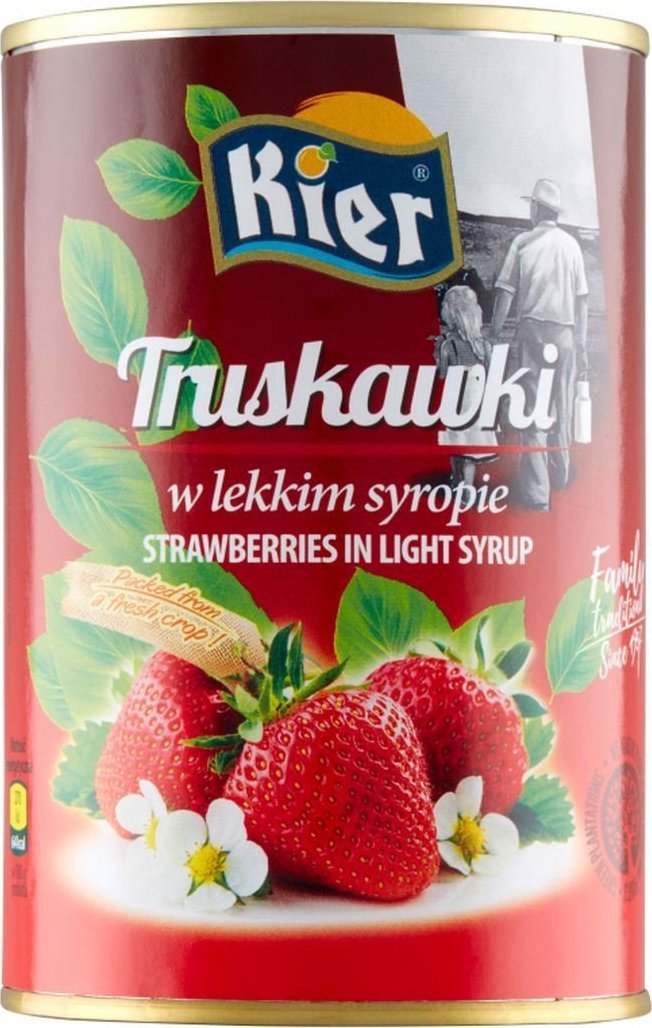 KIER Kier Truskawki w lekkim syropie 425 g