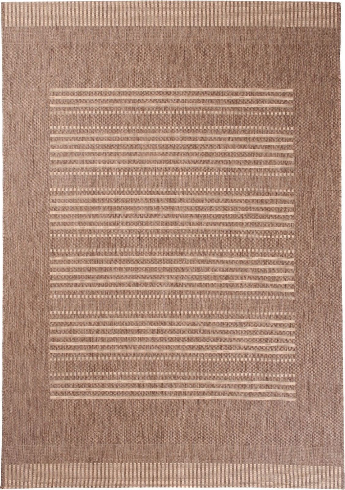 Carpetpol Dywan Sznurkowy Pasy Brązowy 20001 Coffee / Natural (1.20*1.70)