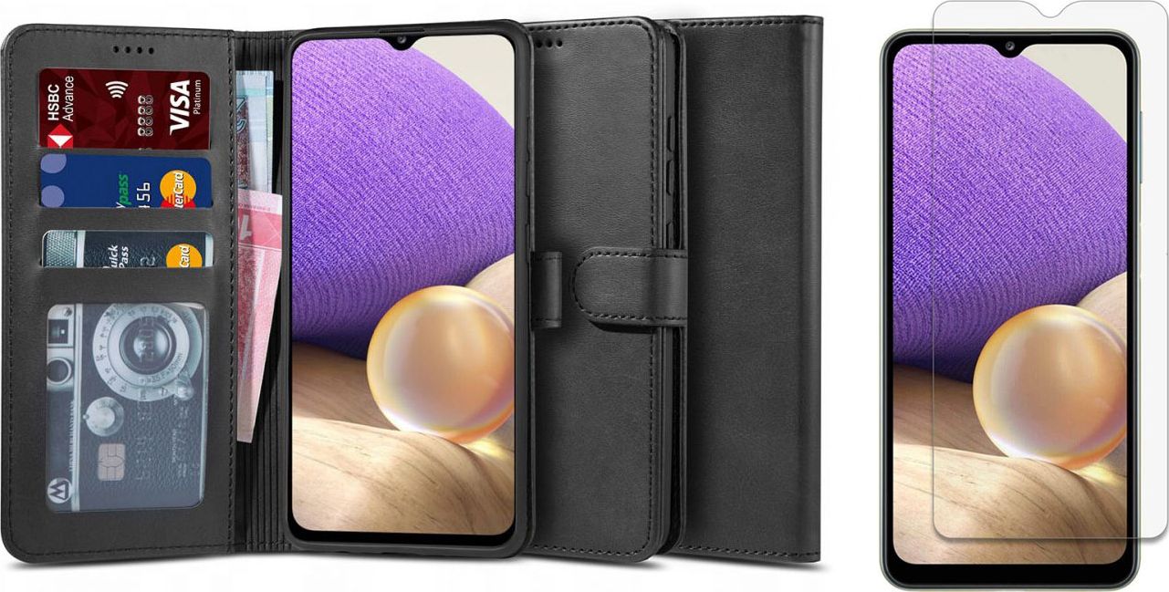 Braders Etui Wallet 2 + szkło do Samsung Galaxy A32 5G