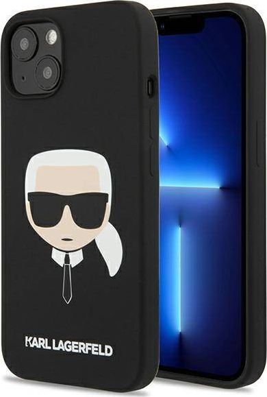 Karl Lagerfeld Etui Karl Lagerfeld KLHCP13SSLKHBK Apple iPhone 13 mini czarny/black hardcase Silicone Karl`s Head