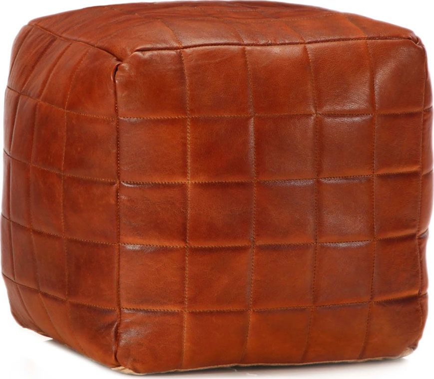 Elior Skórzana pufa tapicerowana - Klavo 3X