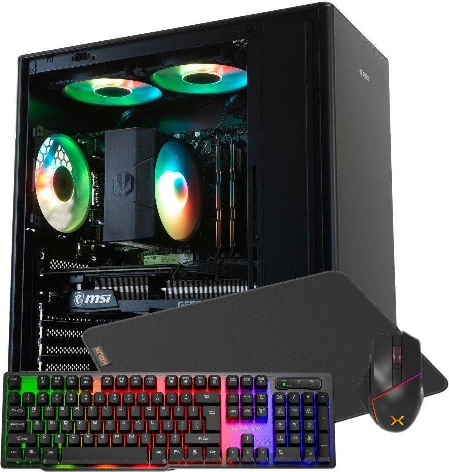 Komputer Adax Komputer ADAX DRACO EXTREME WXHC12400F C5-12400F/H610/16GB/1TB/RTX3060-12GB/WiFi/W11Hx64