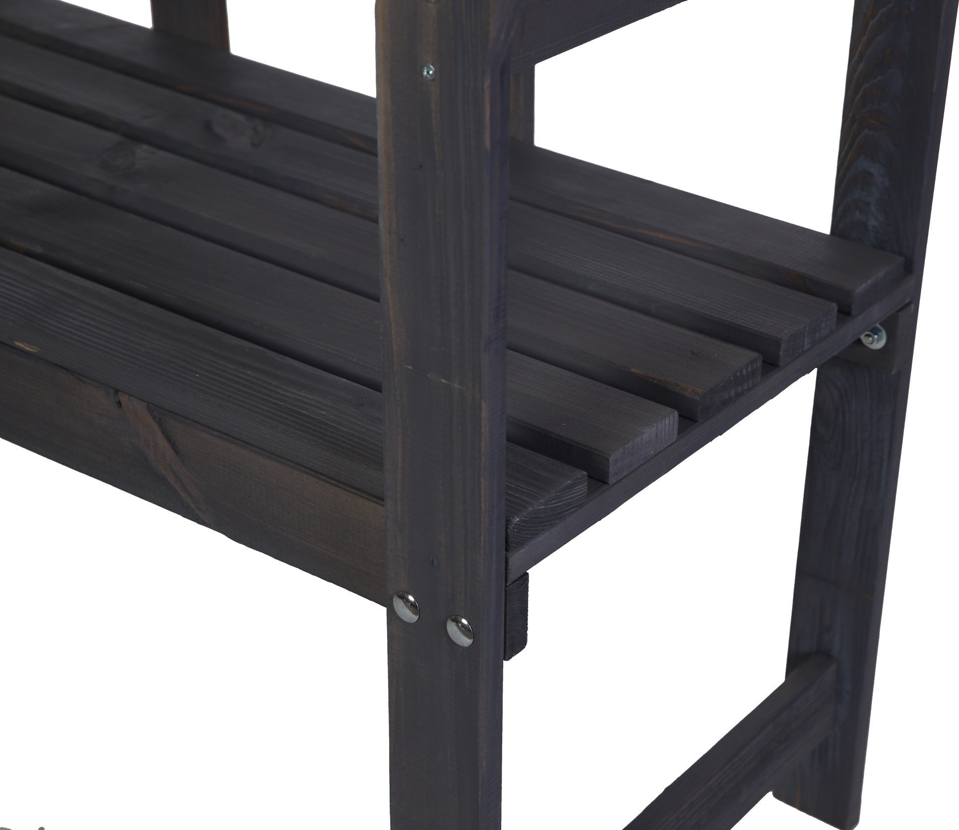 Wamar-Sosenka Drewniana ławka ogrodowa z oparciem LG01 Szara Drewno sosnowe