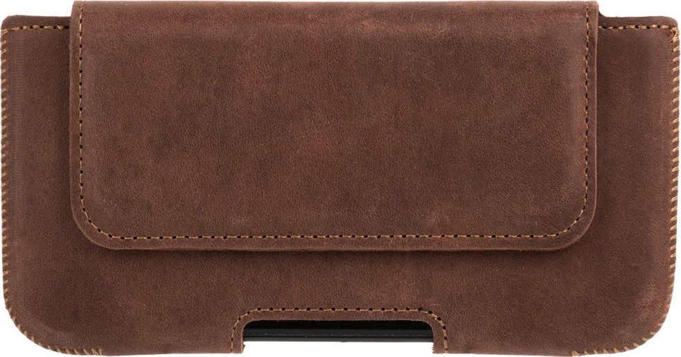 Surazo Etui do telefonu Surazo skóra naturalna Belt case - Nubuk Orzechowy