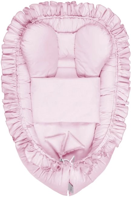 Kokon z podusią i kołderką Pure róż Belisima Baby