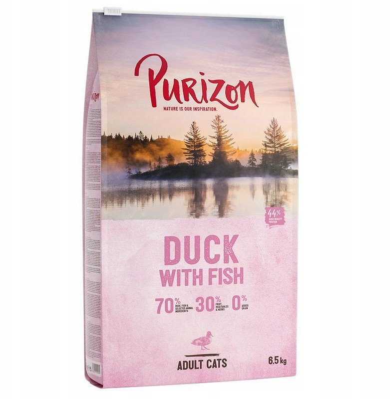 Sucha karma Purizon Adult dla kota, kaczka i ryba 6,5 kg