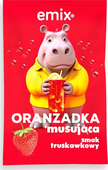 Emix Emix Oranżada o smaku truskawkowym 16 g