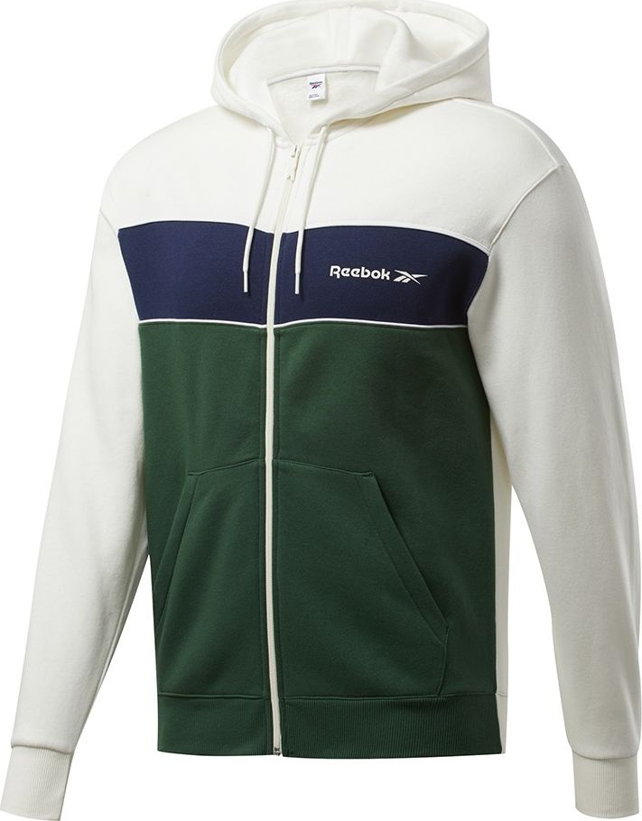Reebok Bluza męska Classic Linear Fullzip biała r. S (GD0443)