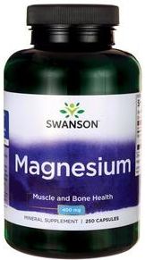 Swanson Magnez (tlenek) 200mg 250 kapsułek