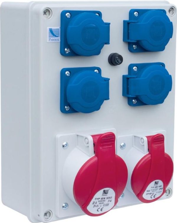 Pawbol Rozdzielnica R-BOX 240 1x32A/5P 1x16A/5P 4x250V IP44 (B.1100-02)