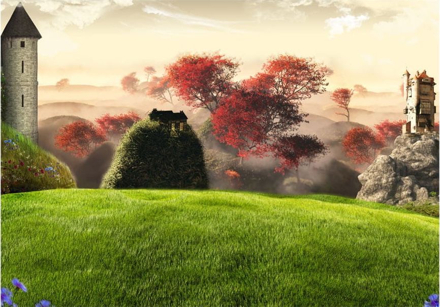 DecoNest Fototapeta - Zamki - 100X70